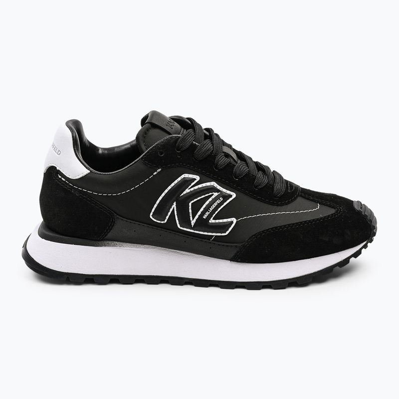 KARL LAGERFELD scarpe da donna Kairo Kl Sidetrim pelle nera/textille