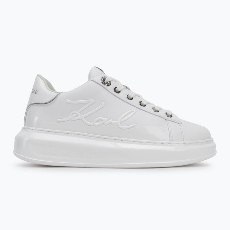 Scarpe da donna KARL LAGERFELD Kapri Signia Shine pelle bianca/mono 2
