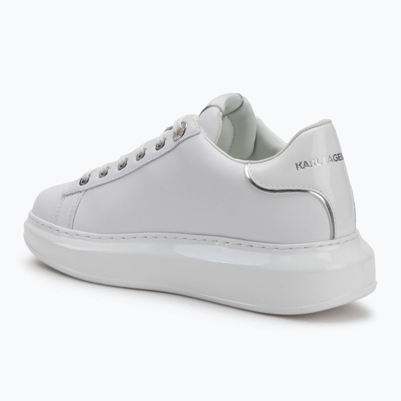 Scarpe da donna KARL LAGERFELD Kapri Signia Shine pelle bianca/mono 3