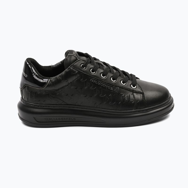 KARL LAGERFELD scarpe da uomo Kapri Monogram Emboss nero pelle/mono