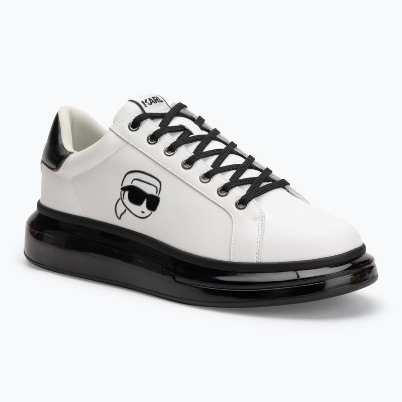 KARL LAGERFELD scarpe da uomo Kapri Kushion Outline Nft pelle bianca/nero