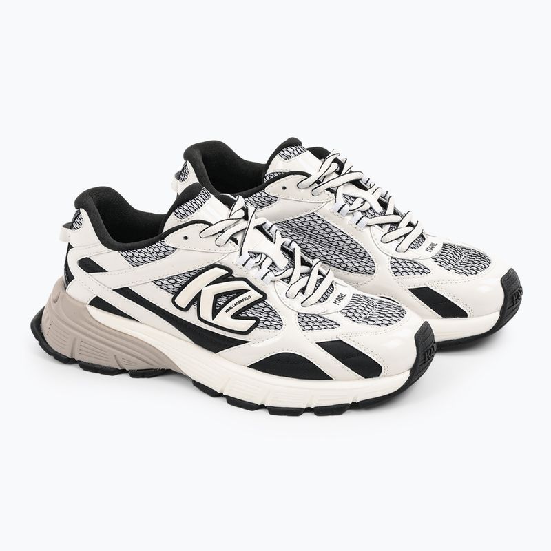 KARL LAGERFELD scarpe da donna Orion Sidetrim nero pelle/tessuto c/bianco 2