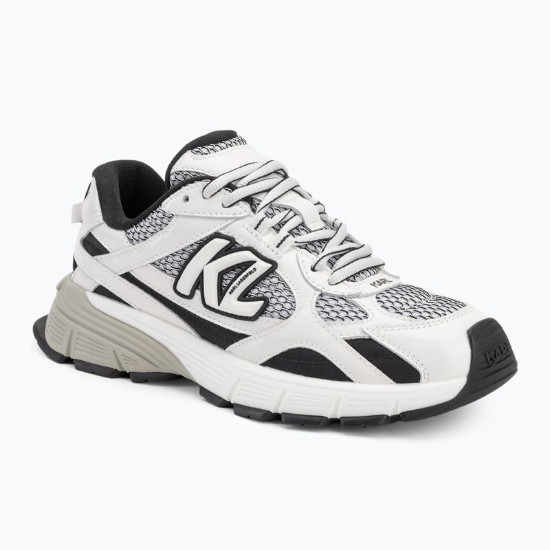 KARL LAGERFELD scarpe da donna Orion Sidetrim nero pelle/tessuto c/bianco