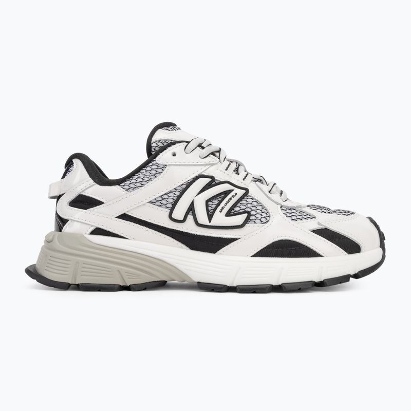 KARL LAGERFELD scarpe da donna Orion Sidetrim nero pelle/tessuto c/bianco 2