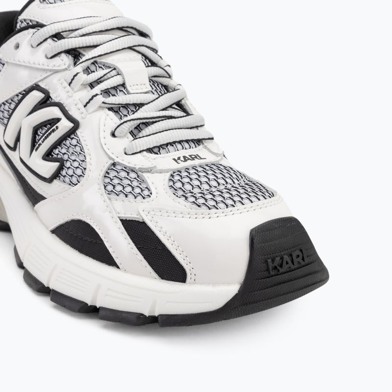 KARL LAGERFELD scarpe da donna Orion Sidetrim nero pelle/tessuto c/bianco 7