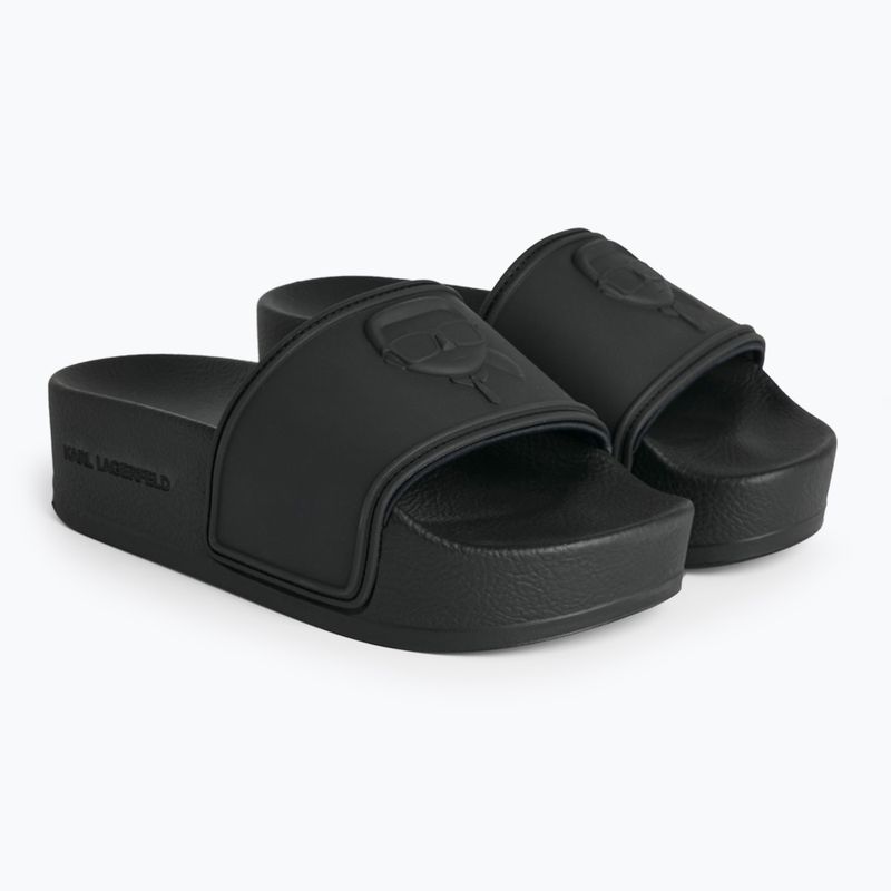 Infradito donna KARL LAGERFELD Kondo Maxi Nft Relief gomma nera 2