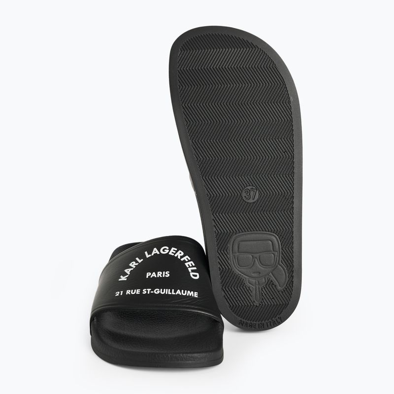 KARL LAGERFELD infradito donna Kondo 2.0 Maison gomma nera 8