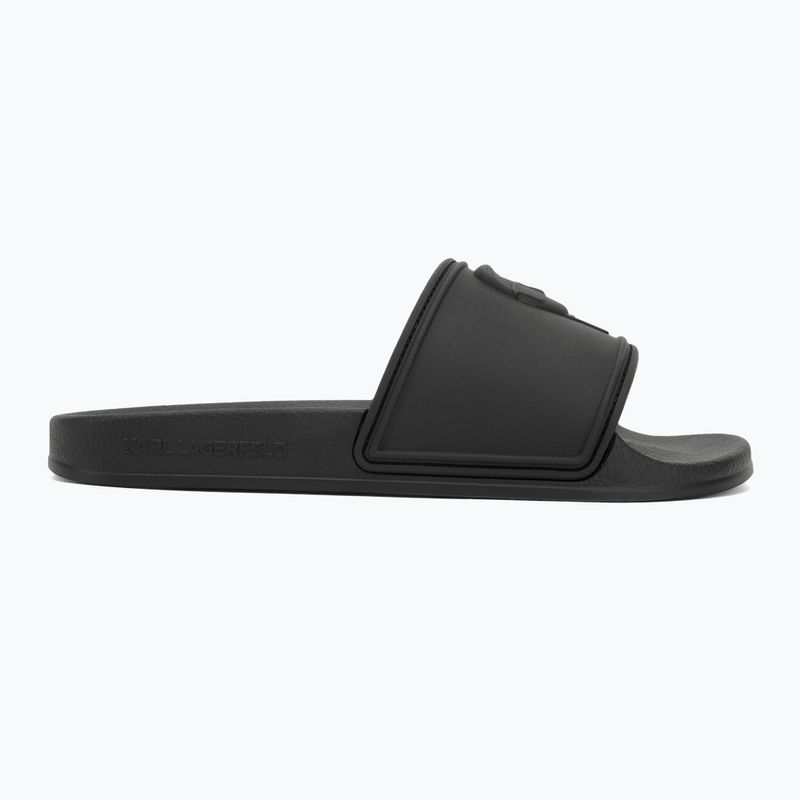 KARL LAGERFELD infradito donna Kondo 2.0 NFT Relief gomma nera 2
