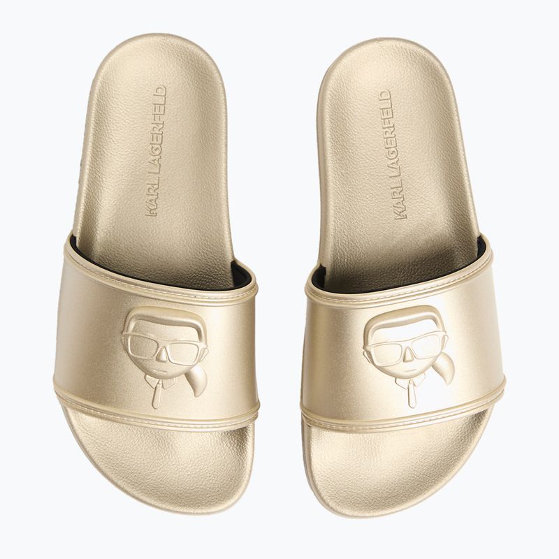 KARL LAGERFELD infradito donna Kondo 2.0 NFT Relief oro gomma 11