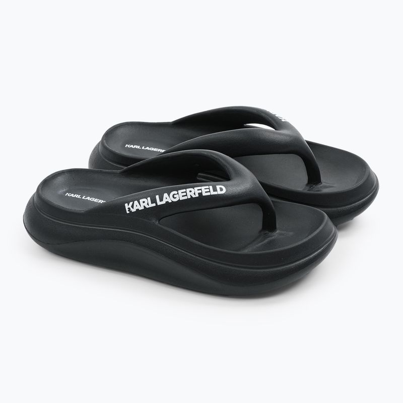 Infradito da donna KARL LAGERFELD Skoona II Hotel Thong in gomma nera 2