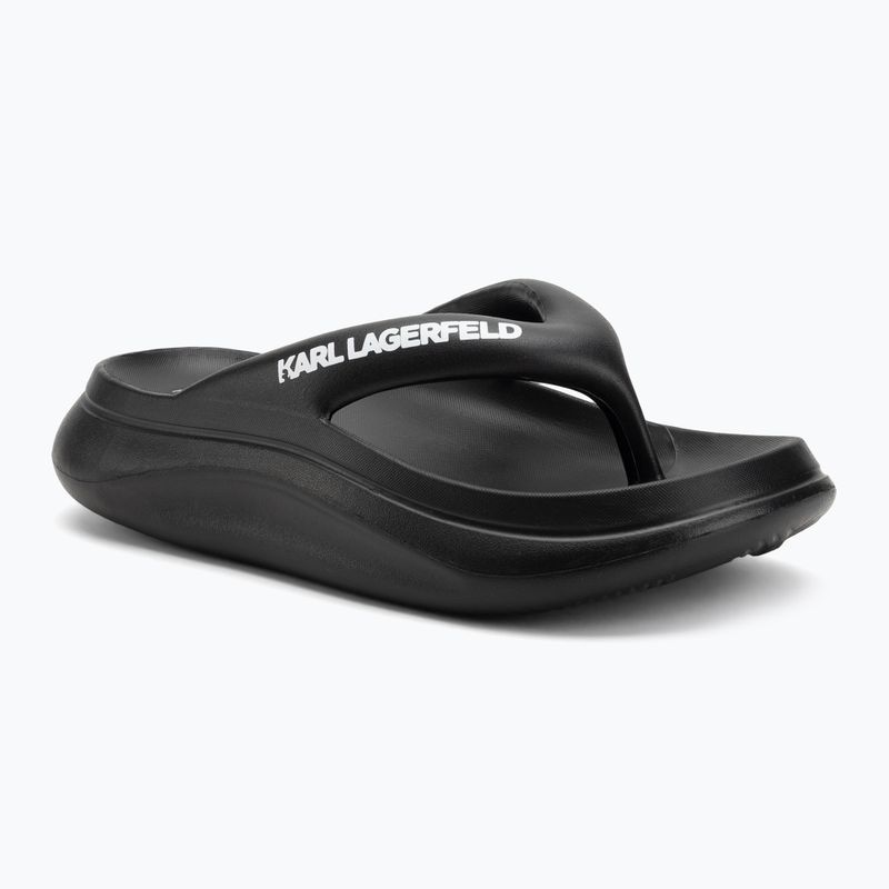 Infradito da donna KARL LAGERFELD Skoona II Hotel Thong in gomma nera