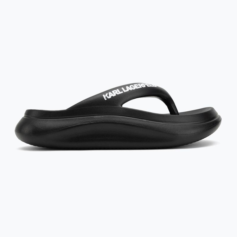 Infradito da donna KARL LAGERFELD Skoona II Hotel Thong in gomma nera 2