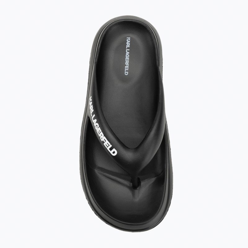 Infradito da donna KARL LAGERFELD Skoona II Hotel Thong in gomma nera 5