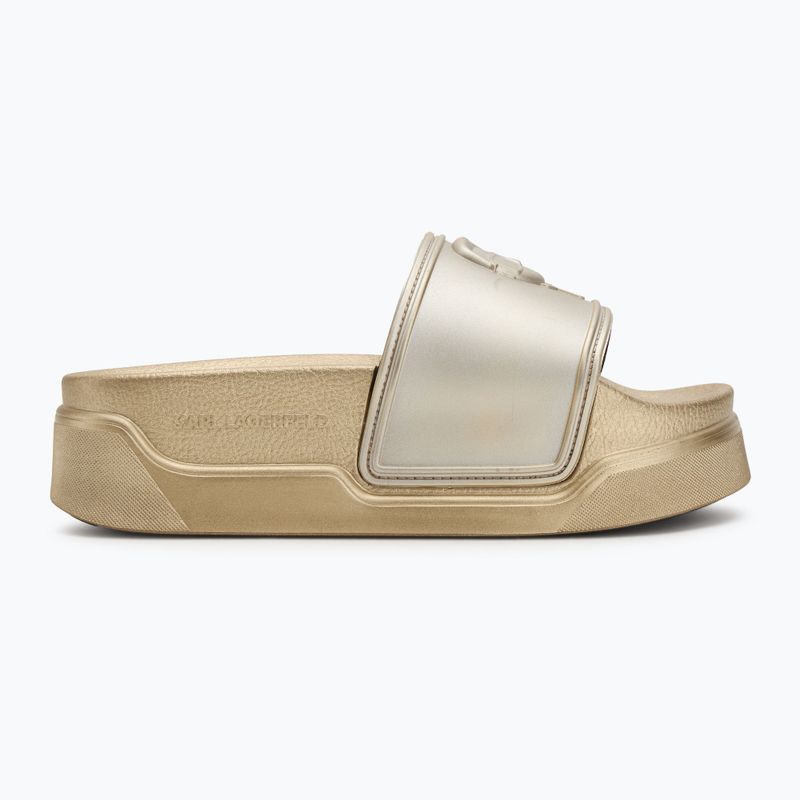 KARL LAGERFELD infradito donna Condominium Nft Relief oro gomma 2