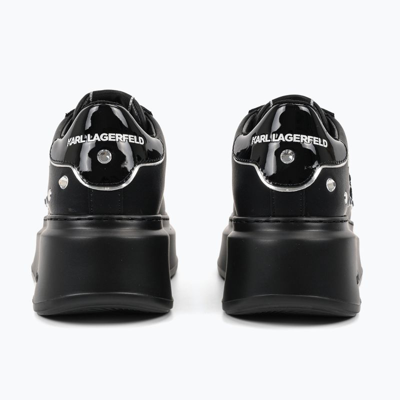 KARL LAGERFELD scarpe da donna Anakapri Autograph Studs pelle nera c/argento 2