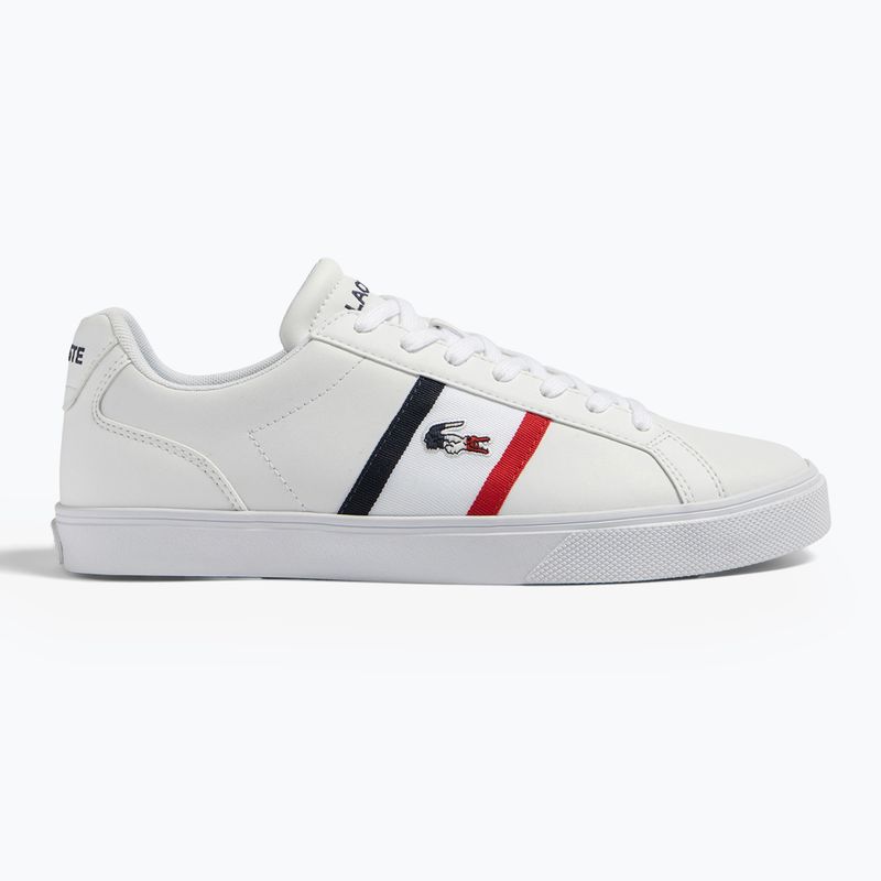 Scarpe Lacoste da uomo 45CMA0055 bianco/navy/rosso 8
