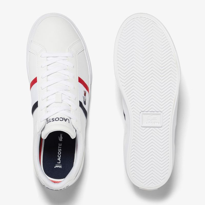 Scarpe Lacoste da uomo 45CMA0055 bianco/navy/rosso 11