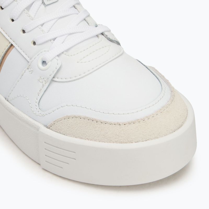 Scarpe Lacoste donna L002 Evo Monograms bianco / marrone chiaro 7