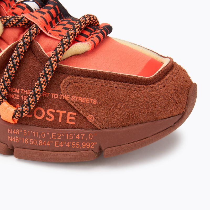 Scarpe Lacoste uomo L003 Active Runway arancio/marrone 7