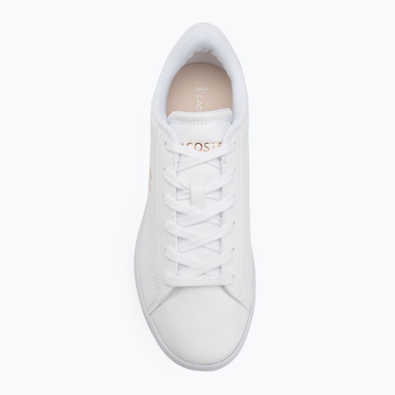 Scarpe per bambini Lacoste Carnaby Jr white/light pink 5