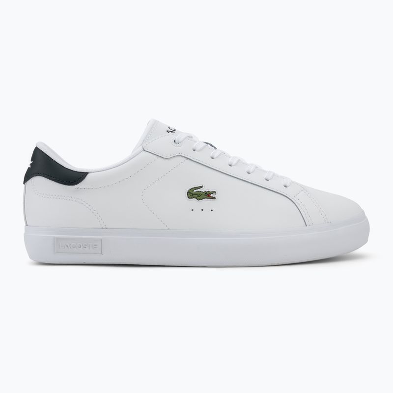 Scarpe da uomo Lacoste Powercourt white/dark green 2