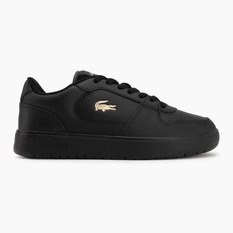 Scarpe da donna Lacoste Court Ace Leather black/gold 2