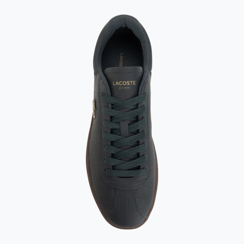 Scarpe da uomo Lacoste Baseshot dark green/gum 5