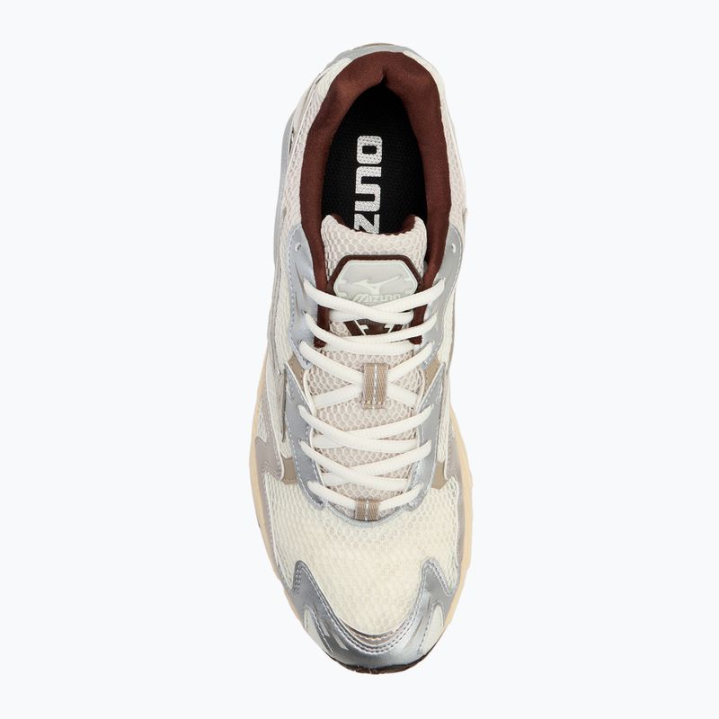 Mizuno Wave Rider 10 scarpe bianco neve/nuvola d'argento/caffe' cicoria 5