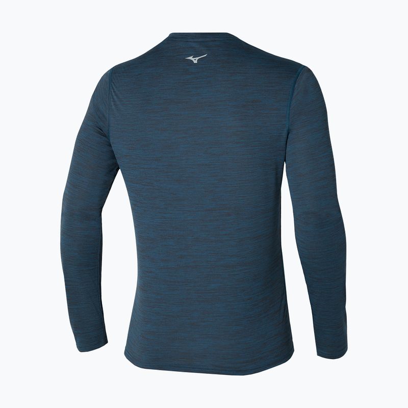 Mizuno Impulse Core Tee Uomo Longsleeve blue wing teal 2