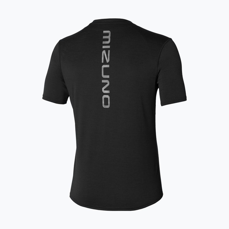 Maglietta da corsa da uomo Mizuno Core Tee nero 2