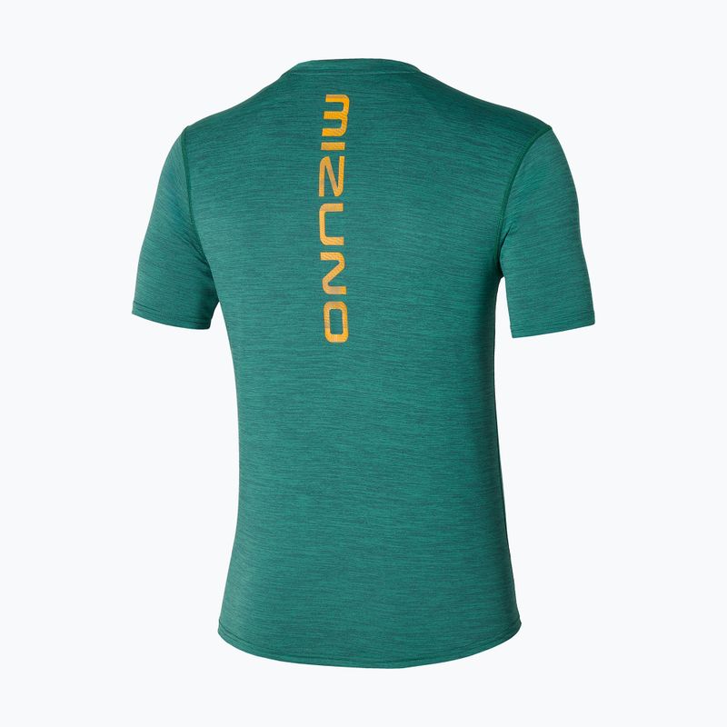 Camicia da corsa Mizuno Core Tee evergreen da uomo 2