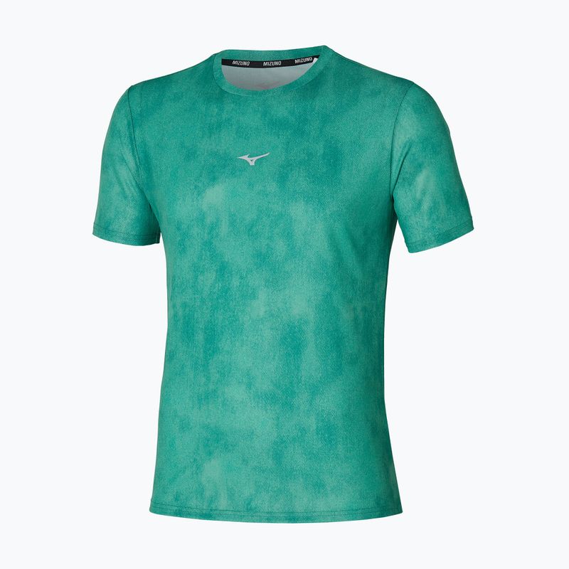 Maglietta da corsa Mizuno Impulse Core Graphic Tee evergreen da uomo