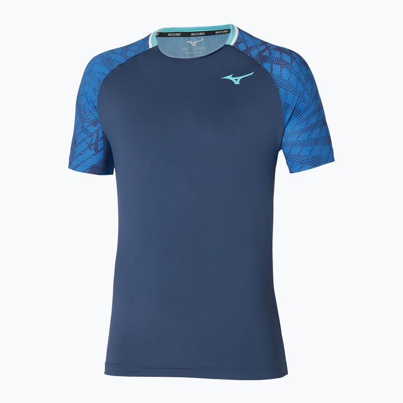 Maglietta da tennis da uomo Mizuno Mugen Shadow Tee estate blu