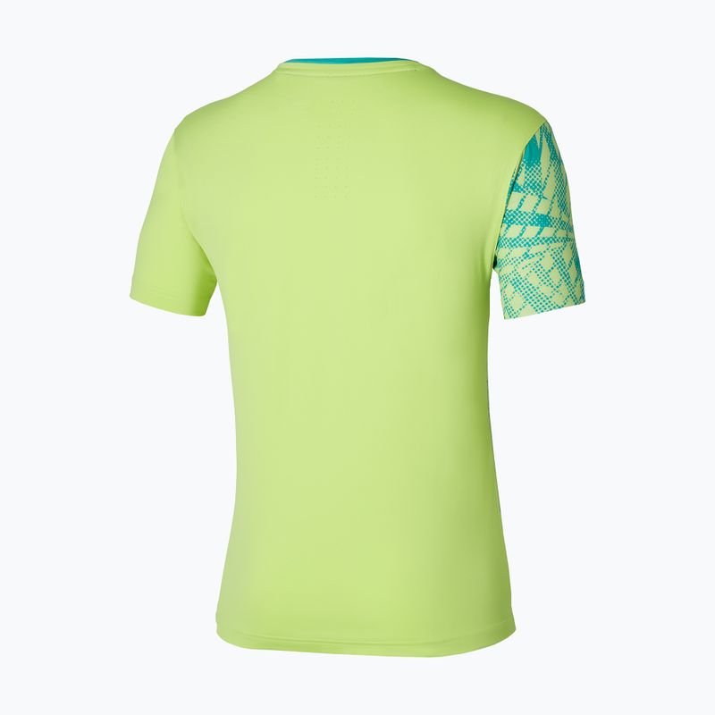 Maglietta da tennis da uomo Mizuno Mugen Shadow Graphic Tee neo lime 2