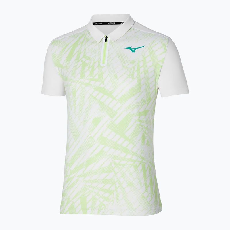Polo tennis uomo Mizuno Mugen Shadow Polo bianco