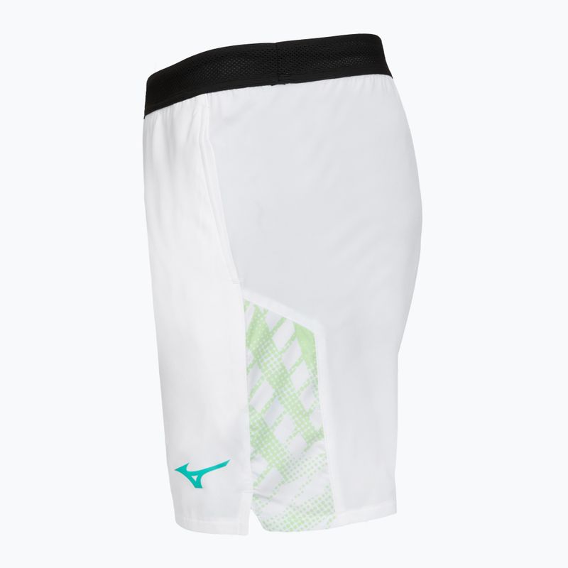 Pantaloncini da tennis da uomo Mizuno Mugen 8 In Amplify bianco 3