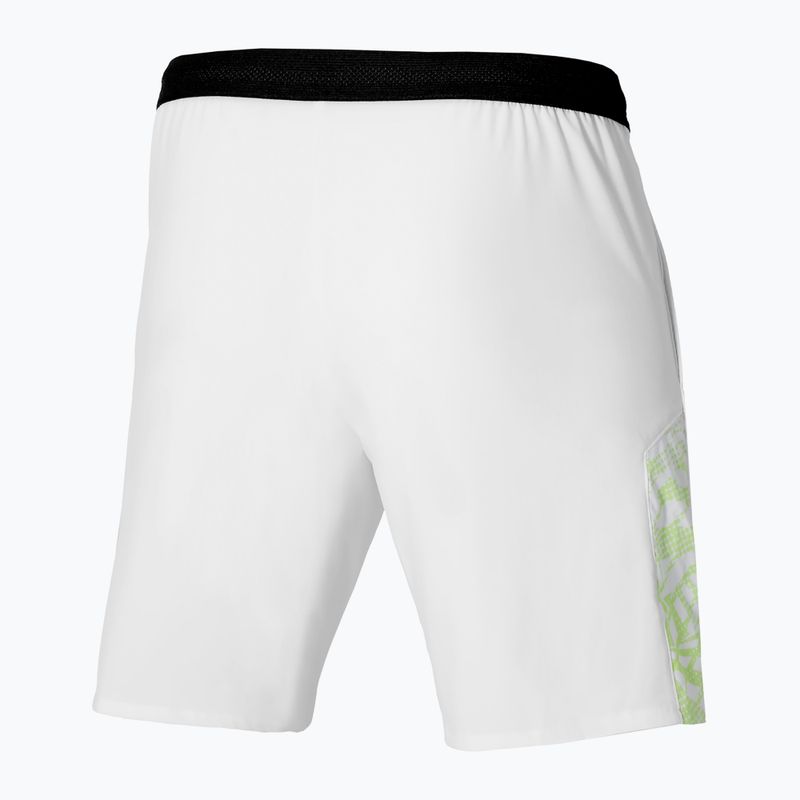Pantaloncini da tennis da uomo Mizuno Mugen 8 In Amplify bianco 2