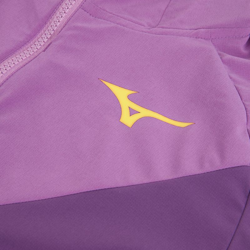 Giacca da tennis da donna Mizuno Mugen con cappuccio viola patrizio 3