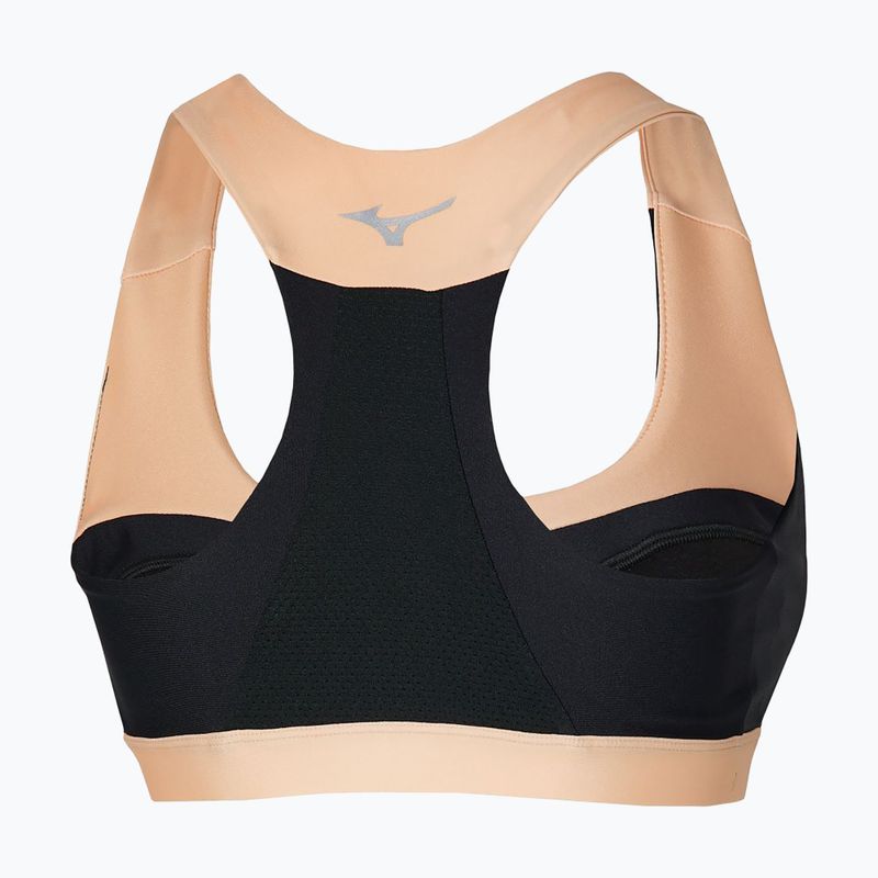 Reggiseno da allenamento Mizuno High black/ apricot ice 2