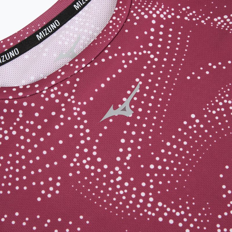 Maglietta da running da donna Mizuno Impulse Core Graphic Tee viola quarzo 3