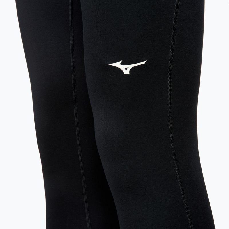 Leggings da corsa da donna Mizuno Warmalite nero 4