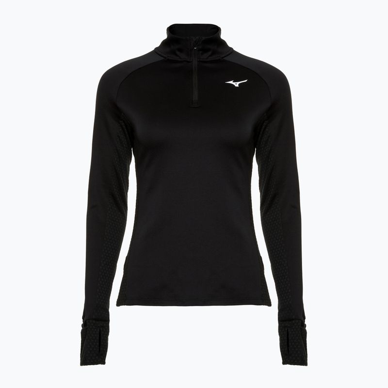 Felpa running donna Mizuno Warmalite Half Zip nero