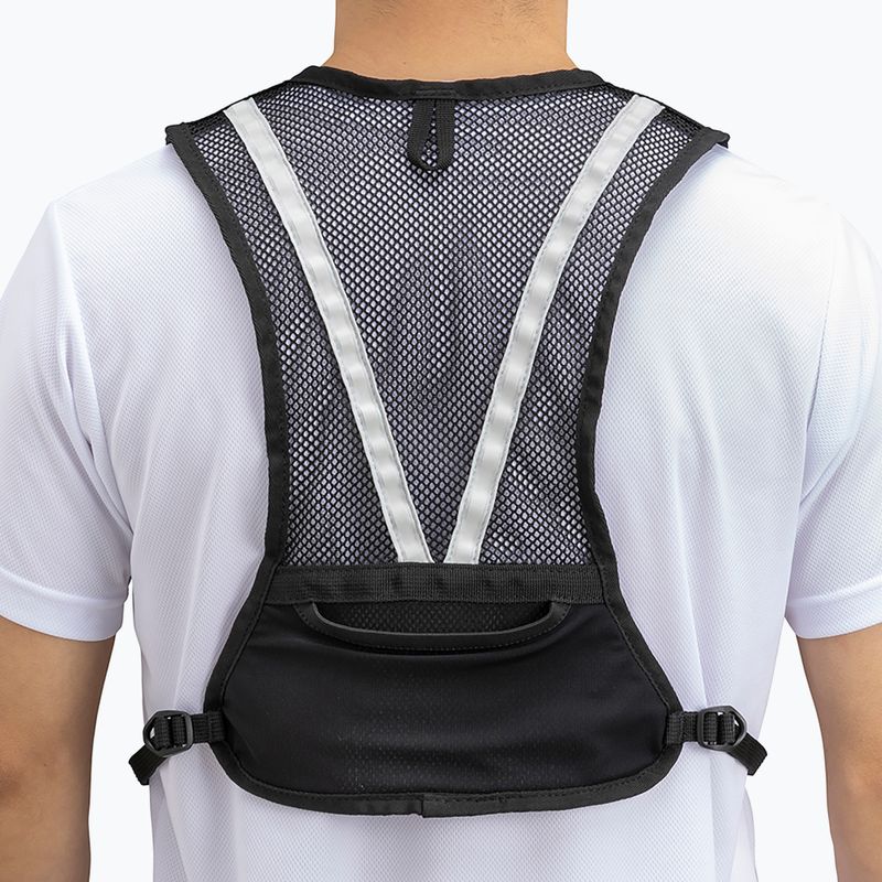 Mizuno Mesh Backpack NR gilet da corsa nero/grigio chiaro 2