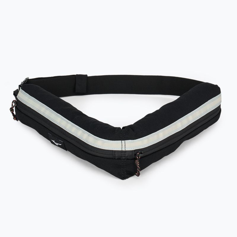 Mizuno 2Way Belt Porch nero / grigio chiaro cintura da corsa