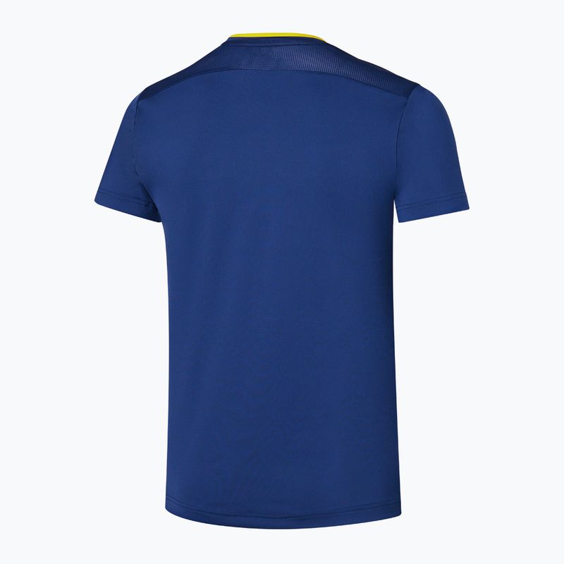 Maglietta Mizuno Frontier Shadow Graphic Tee blu bellwether da uomo 2