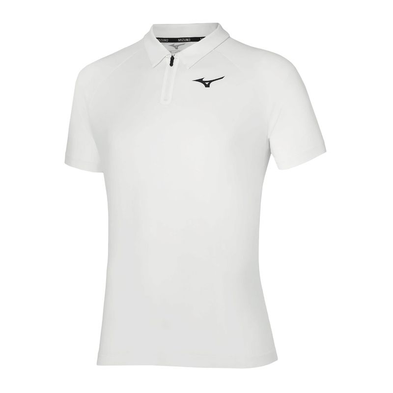 Polo Mizuno Frontier Shadow uomo bianco