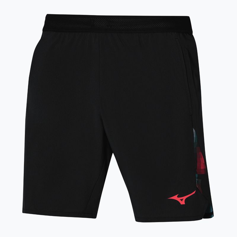 Pantaloncini da uomo Mizuno Frontier 8 in Amplify nero