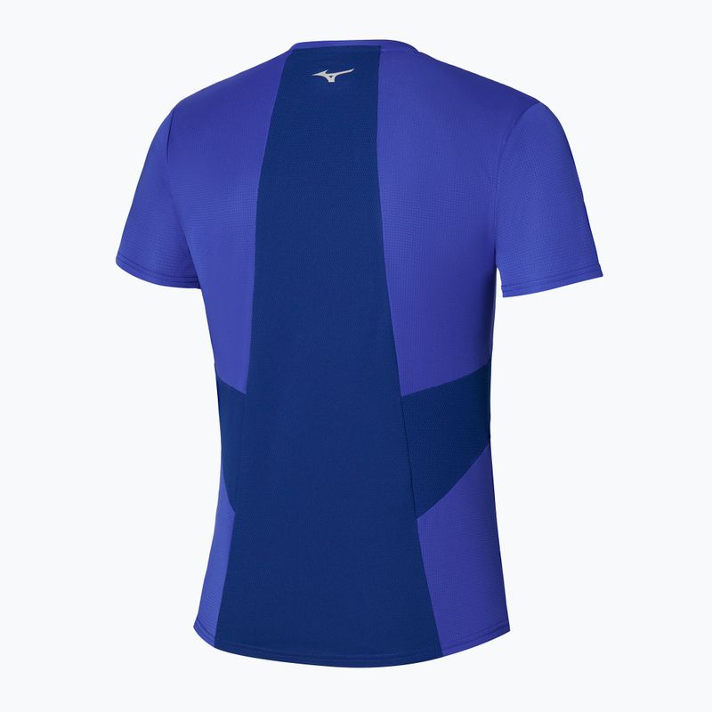 Maglietta da corsa uomo Mizuno DryAeroFlow Tee reflexblue 2