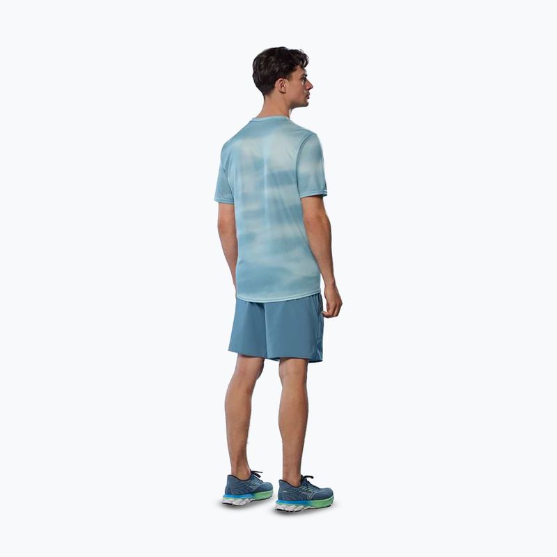 Maglietta da corsa da uomo Mizuno Core Graphic Tee blu nuvola 4
