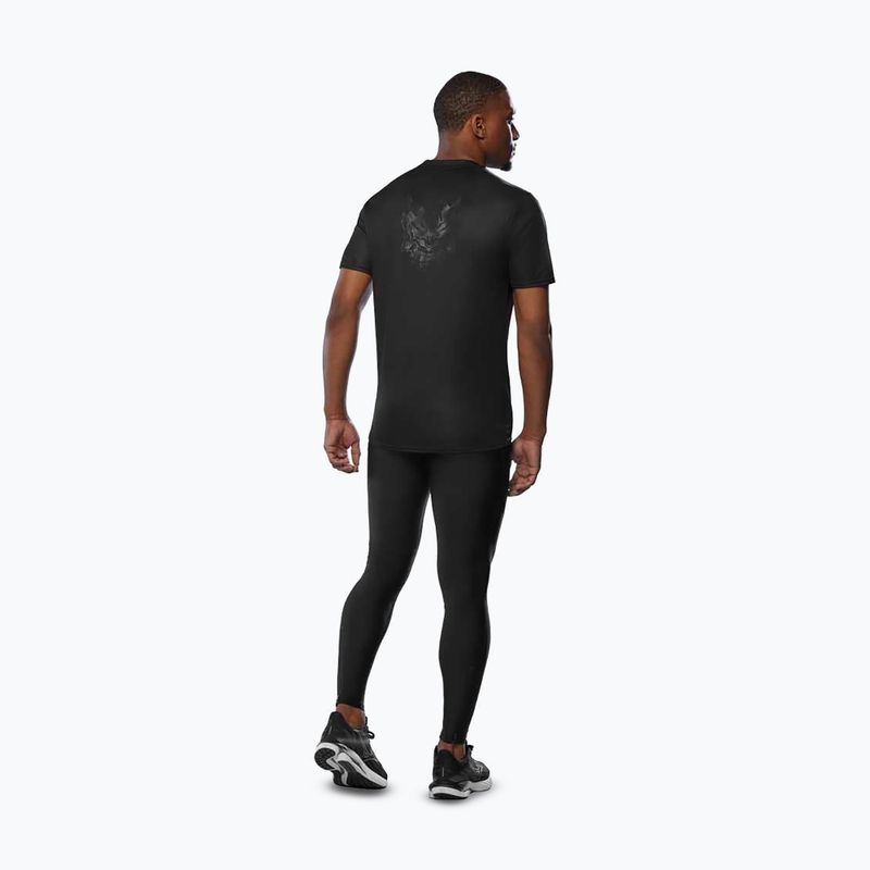 Maglietta da corsa da uomo Mizuno Core Graphic Tee nera oni 4
